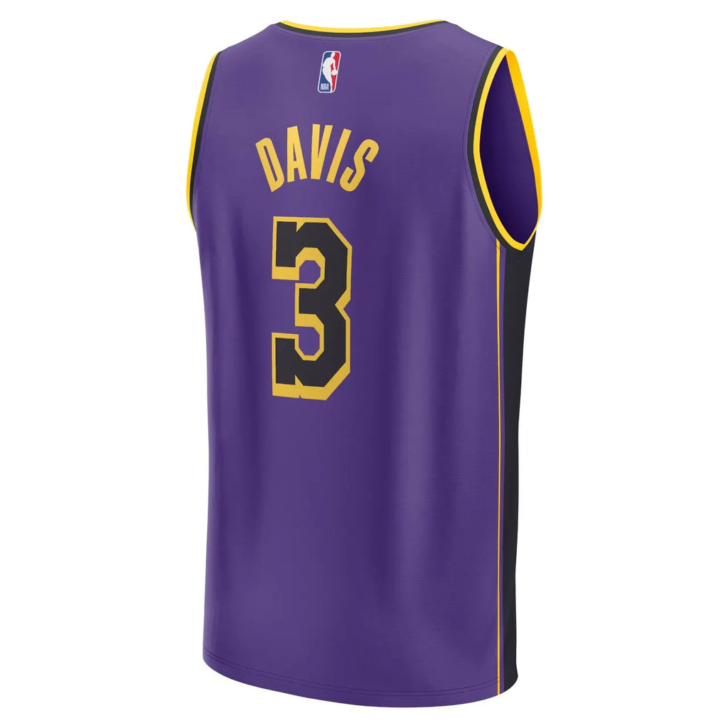 fanatics Davis Lakers Purple Jersey - Hình 4