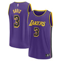 fanatics Davis Lakers Purple Jersey