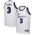 nike purple Davis Lakers White Jersey