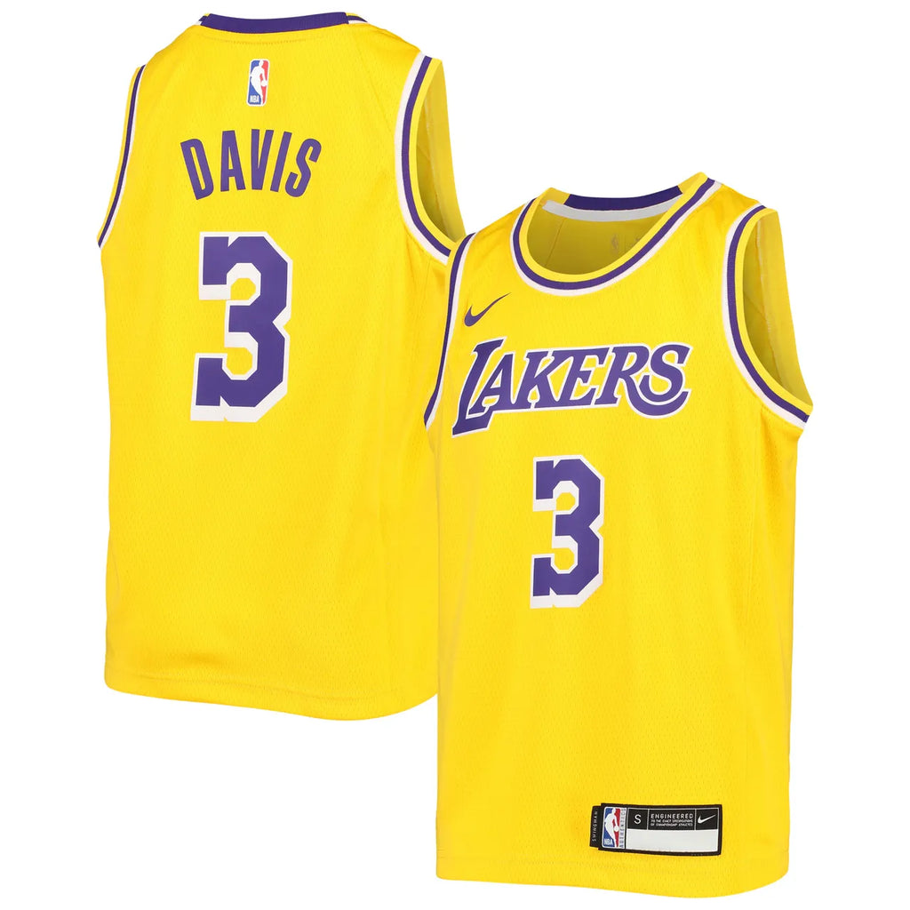Davis Lakers Gold Jersey nike