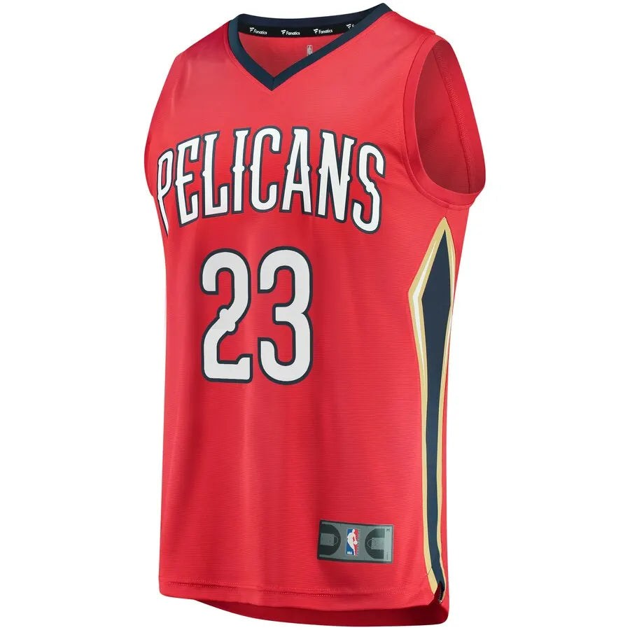 fanatics Davis Pelicans Red Jersey - Hình 2
