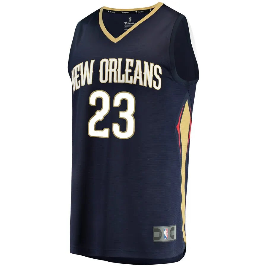 fanatics Davis Pelicans Navy Jersey - Hình 2