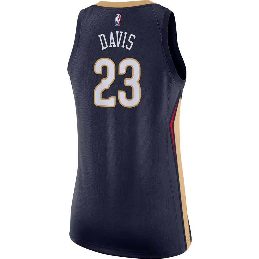 nike Davis Pelicans Navy Jersey - Hình 3