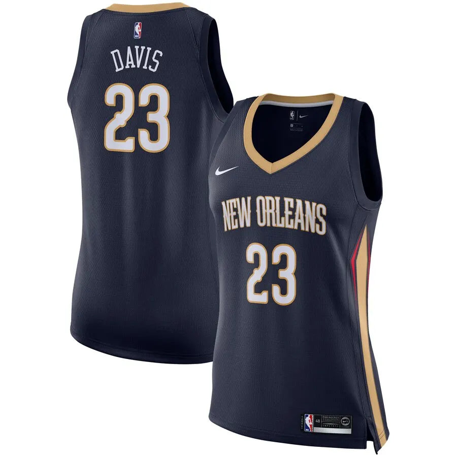 nike Davis Pelicans Navy Jersey