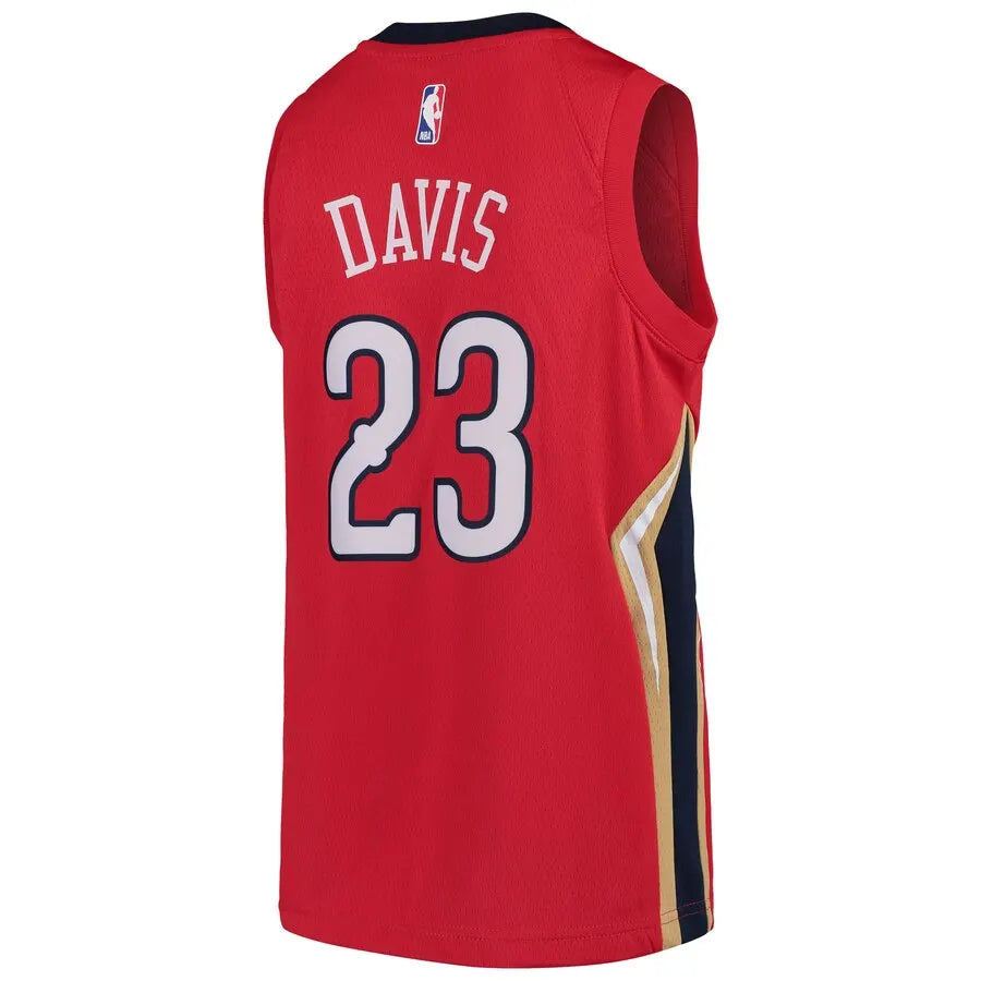 nike Davis Pelicans Red Jersey - Hình 3