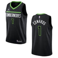 jordan Edwards Timberwolves Black Jersey