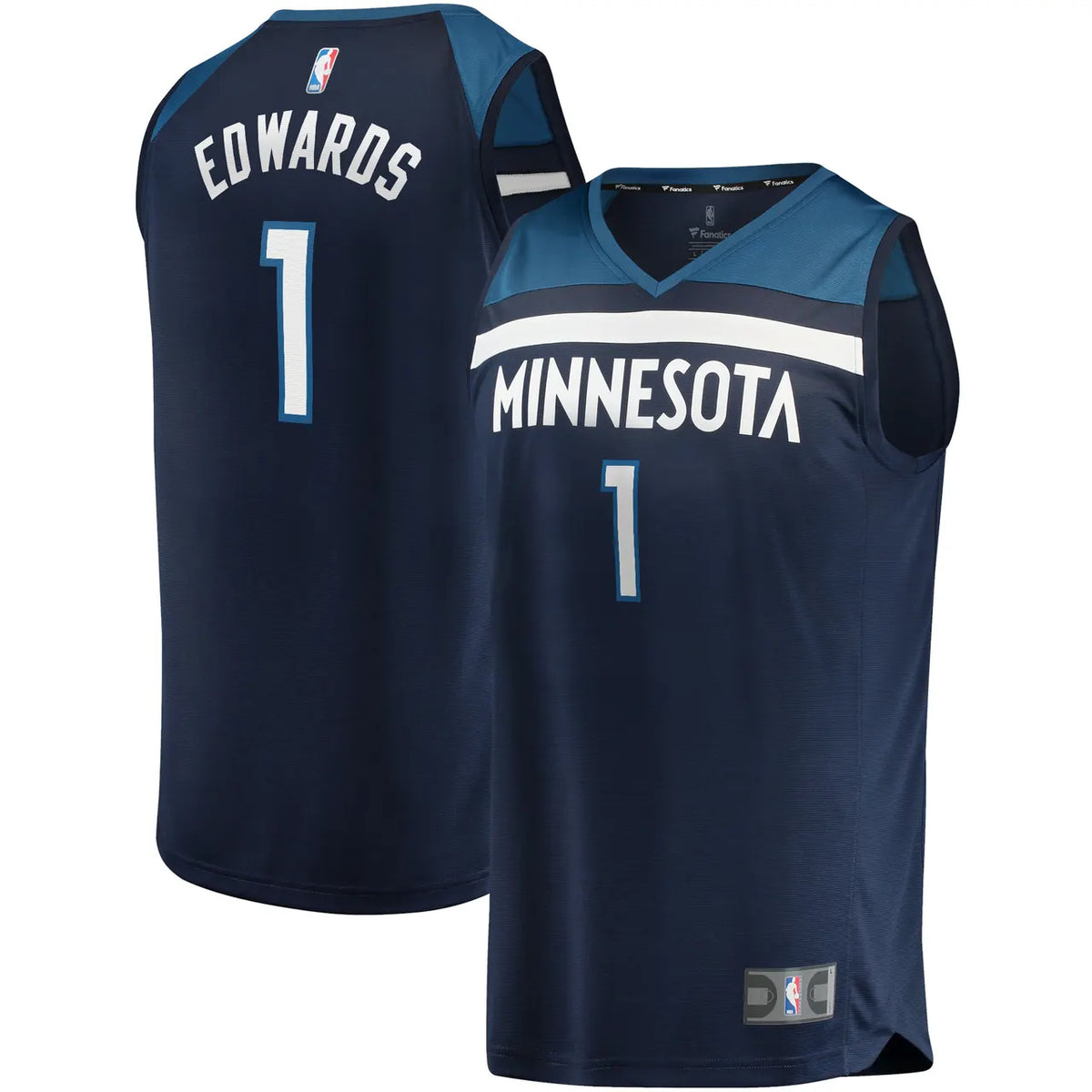 Edwards Timberwolves Navy Jersey fanatics