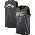 Edwards Timberwolves Gray Jersey