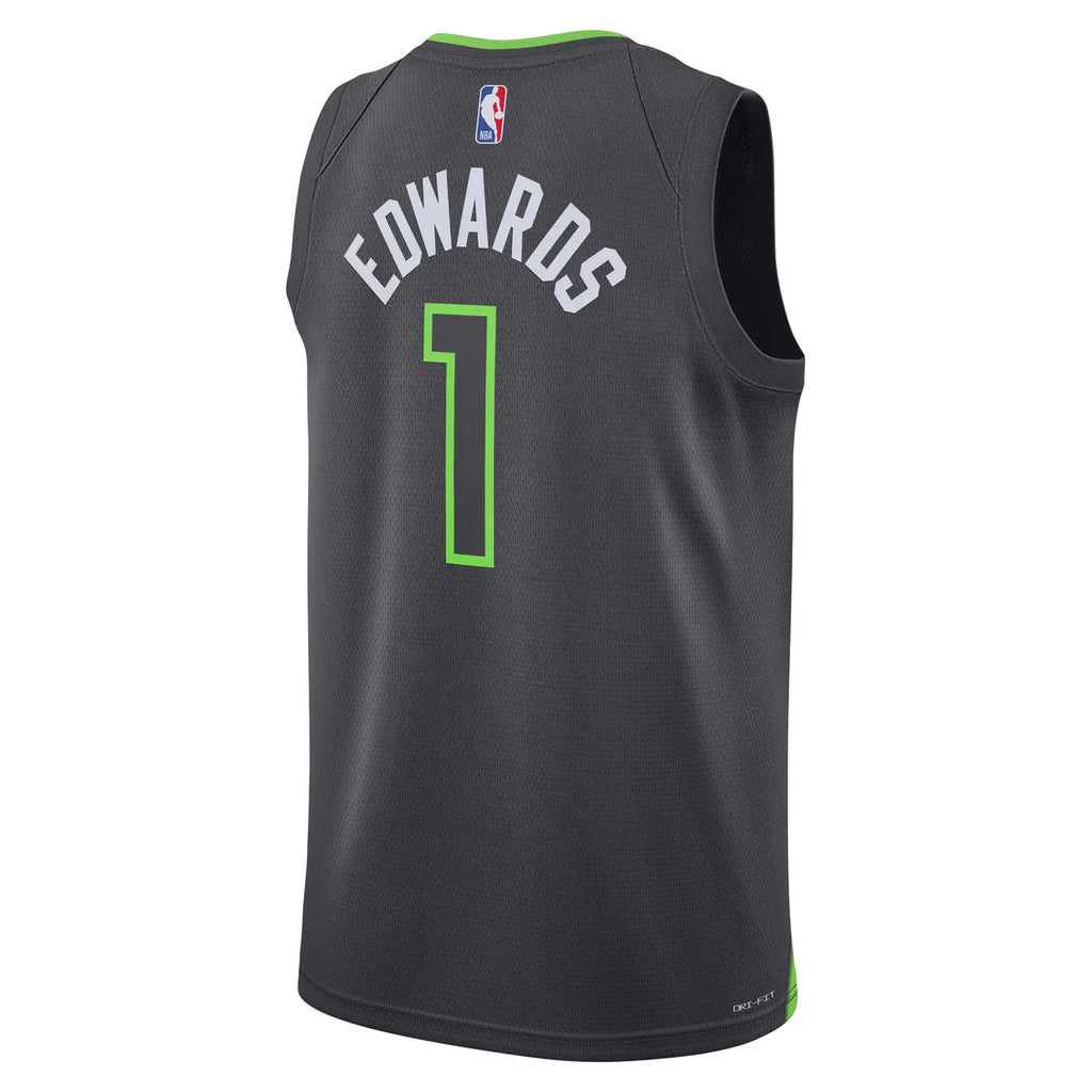 Edwards Timberwolves Gray Jersey - Hình 4