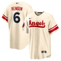 Angels Rendon Cream Throwback Jersey