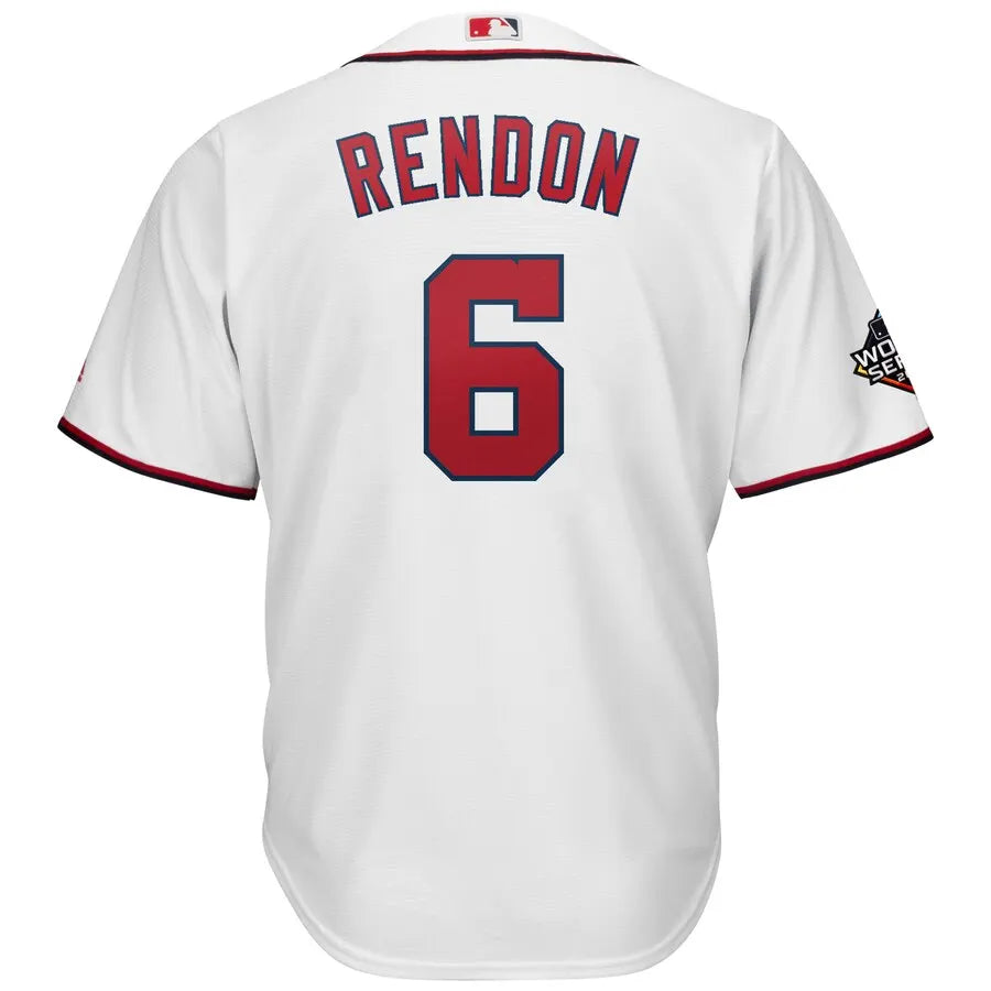 majestic Rendon Nationals White Jersey - Hình 3