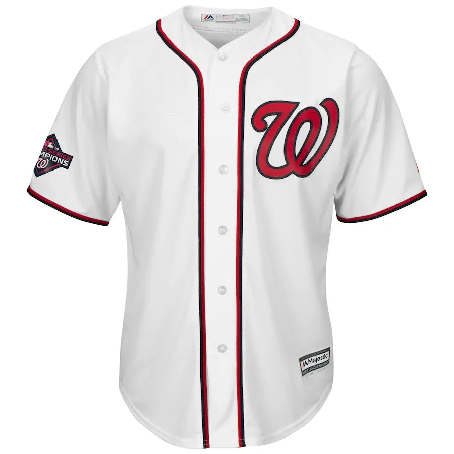 majestic Rendon Nationals White Jersey - Hình 2