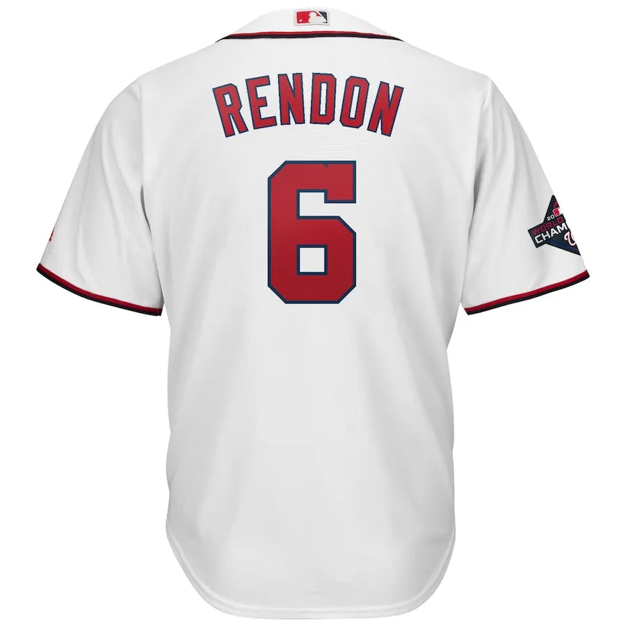 majestic Rendon Nationals White Jersey - Hình 3