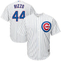 Majestic Rizzo Cubs Pinstripe Jersey