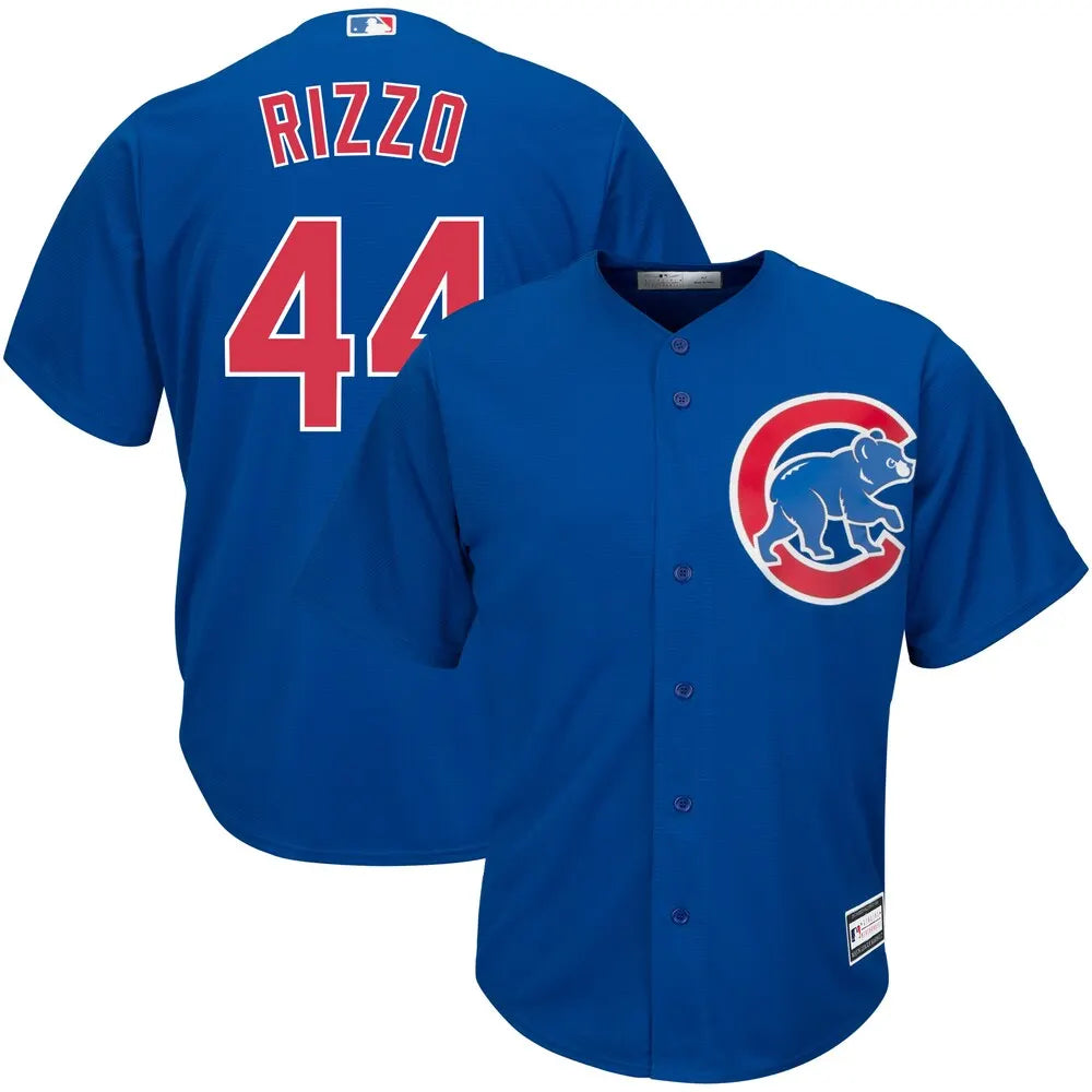 Cubs Rizzo Royal Blue Jersey