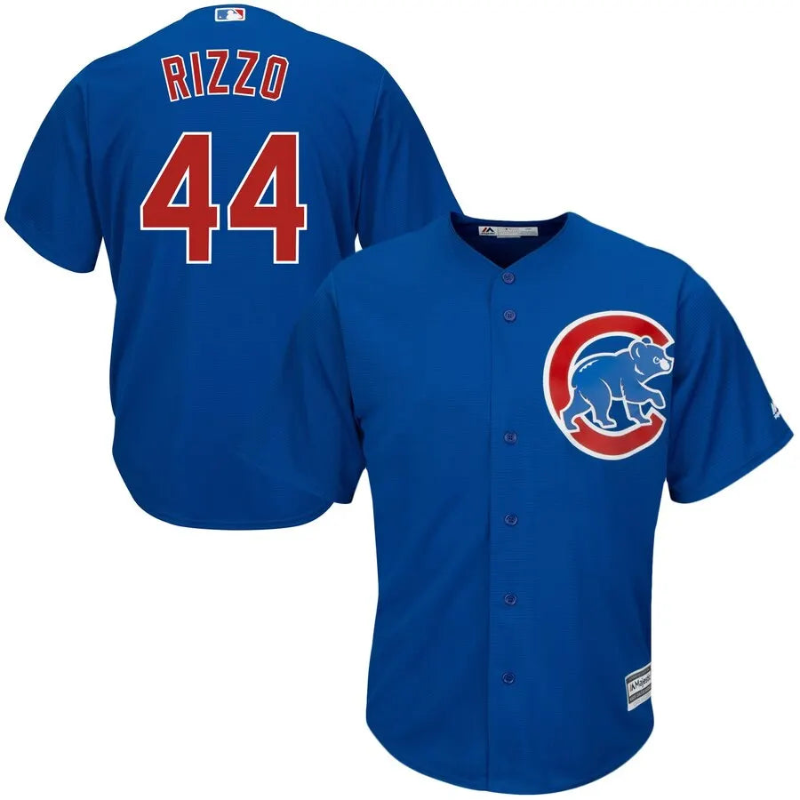 Majestic Rizzo Cubs Blue Jersey