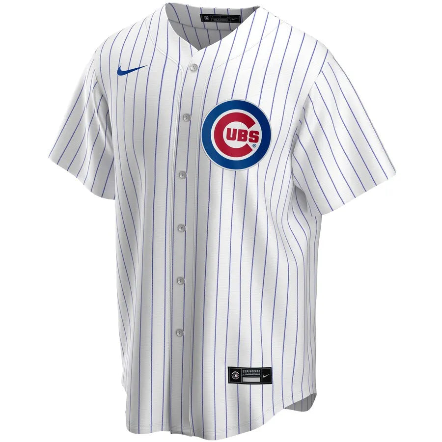 Cubs Rizzo White Pinstripe Jersey - Hình 2