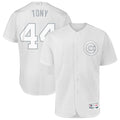 Cubs White Majestic TONY Jersey