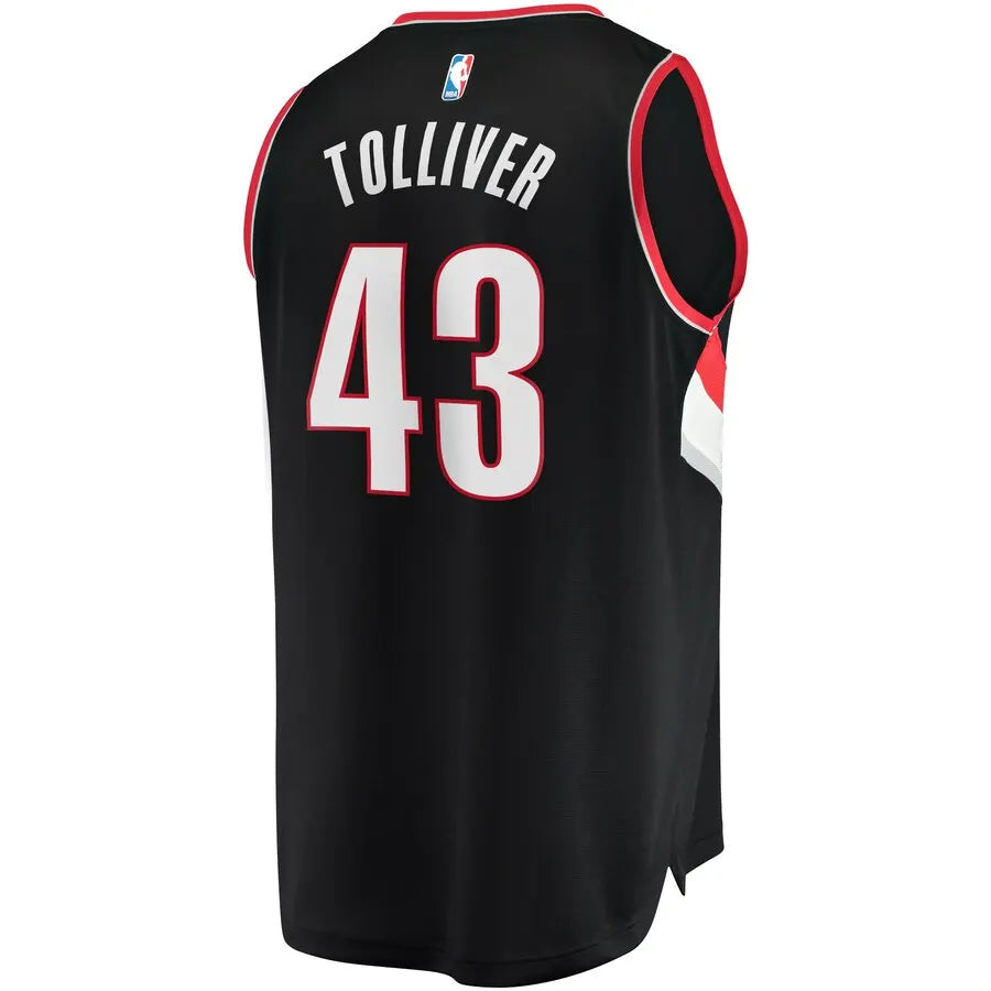fanatics Tolliver Blazers Black Jersey - Hình 3