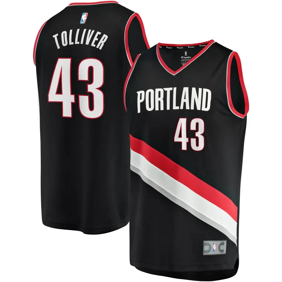 fanatics Tolliver Blazers Black Jersey