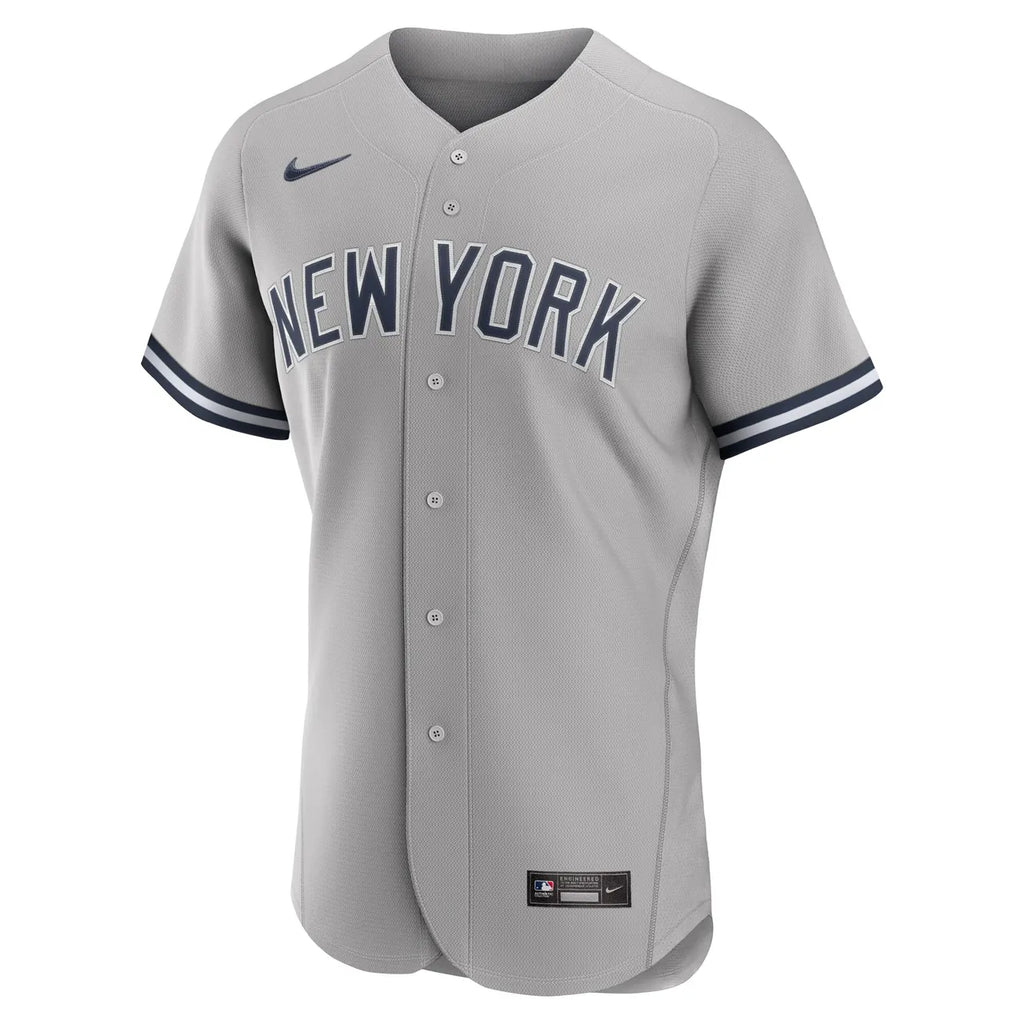 nike aaron Yankees Gray Road Jersey - Hình 3