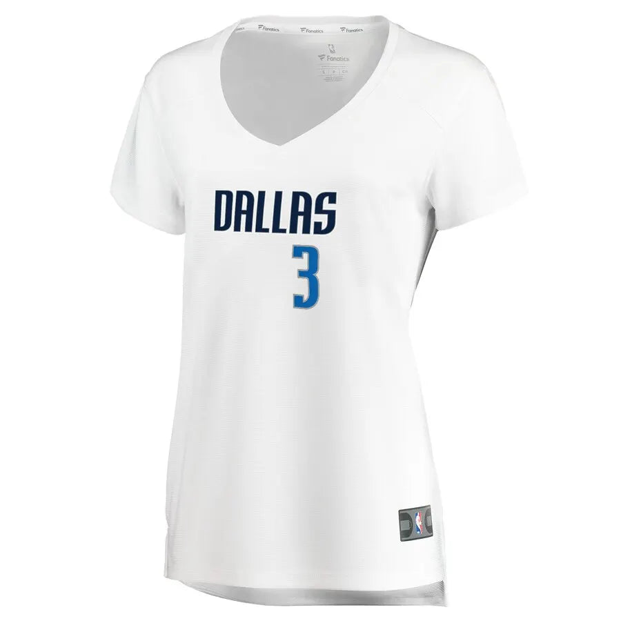 Mavericks Women's White V-Neck Jersey - Hình 2