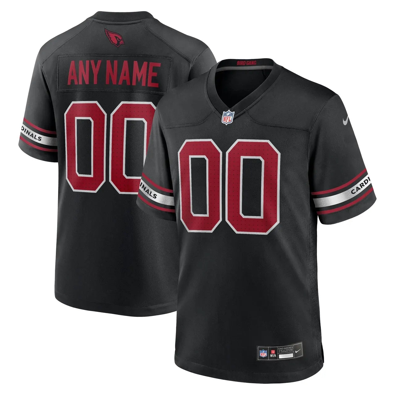 nike customizable Cardinals Black Alternate Jersey