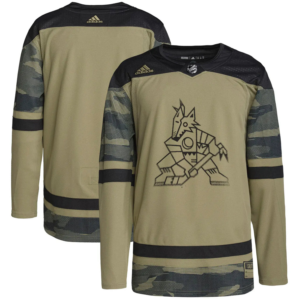Coyotes Olive Salute Jersey - Hình 2