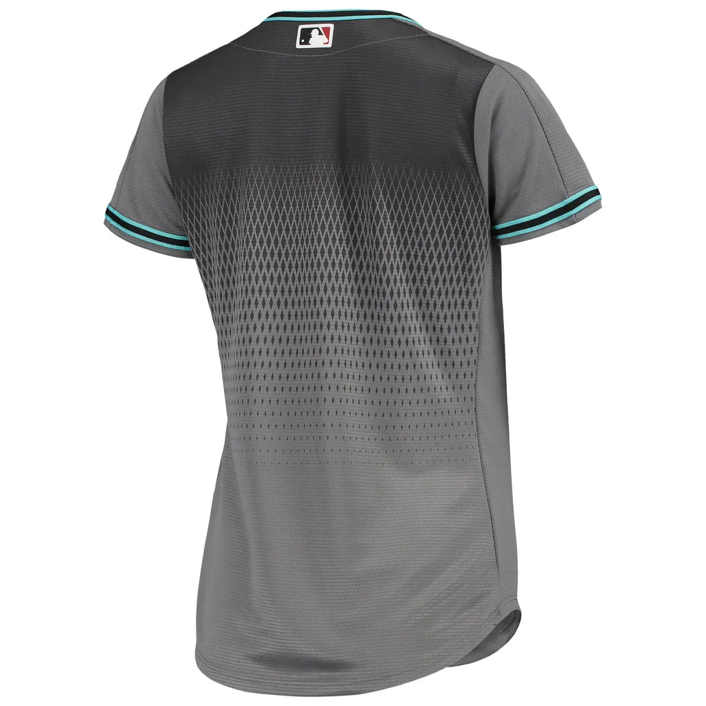 Diamondbacks Gray Jersey Women's - Hình 4
