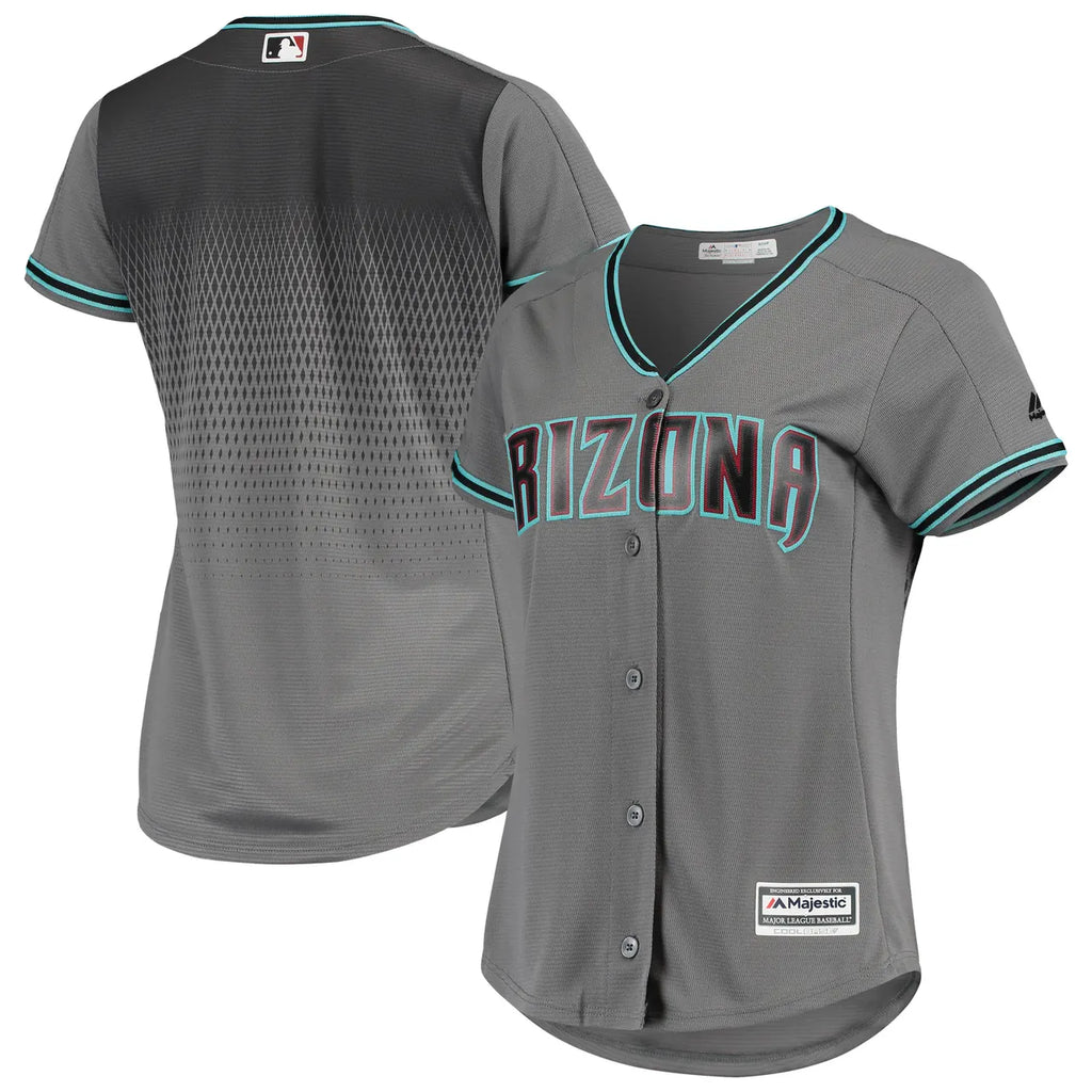 Diamondbacks Gray Jersey Women's - Hình 2