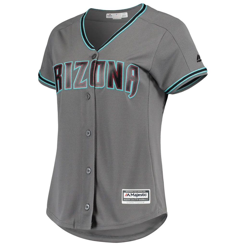 Diamondbacks Gray Jersey Women's - Hình 3