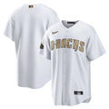 D-backs Gold Trim White Jersey