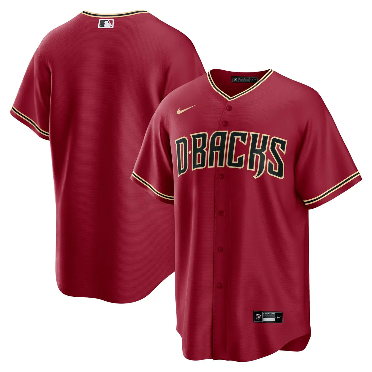 Diamondbacks Maroon Jersey - Hình 2