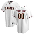 nike D-backs White Home Custom Jersey