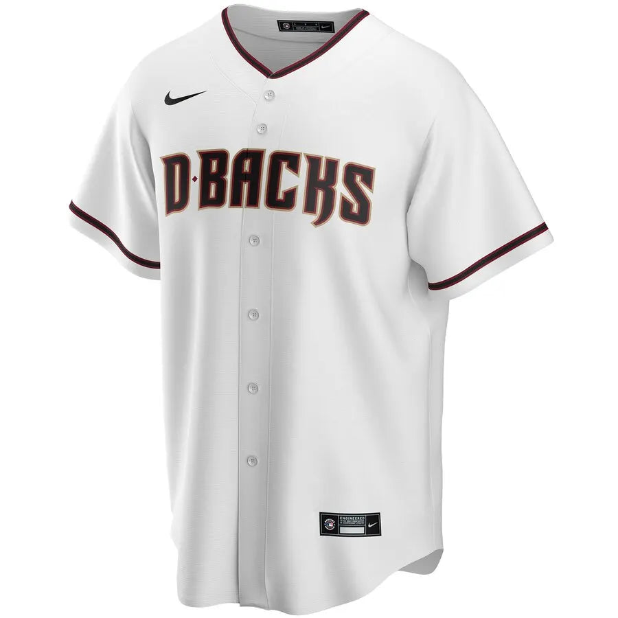 D-backs White Home Custom Jersey - Hình 2