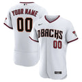 nike D-backs White Custom Jersey