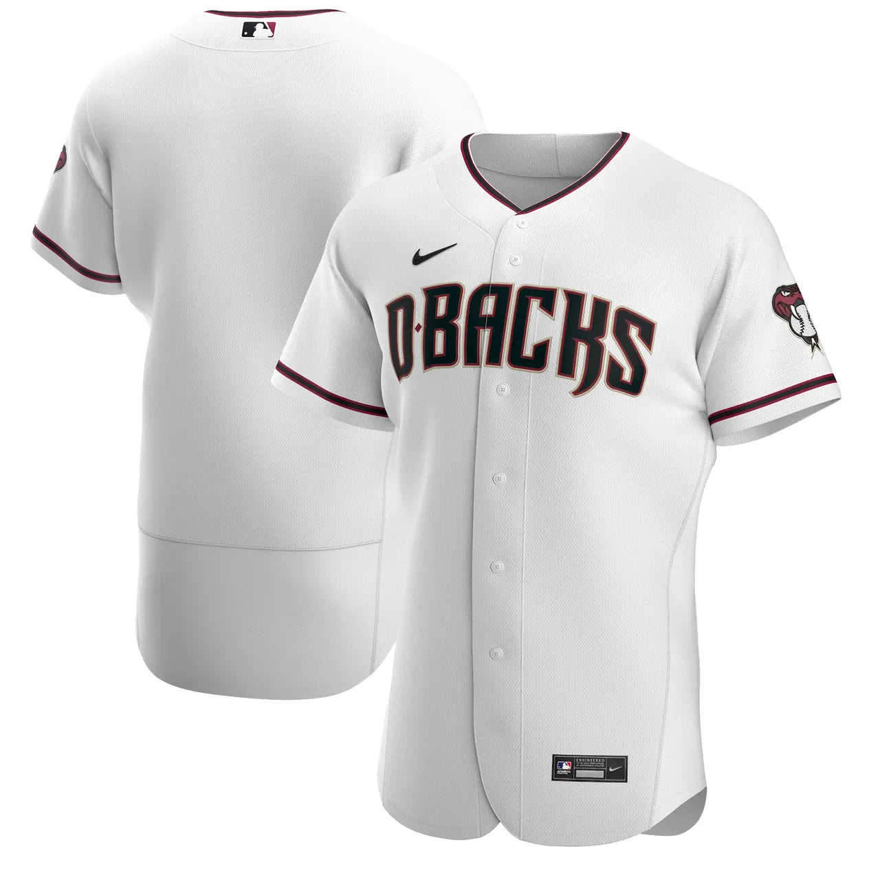Diamondbacks White Home Jersey nike