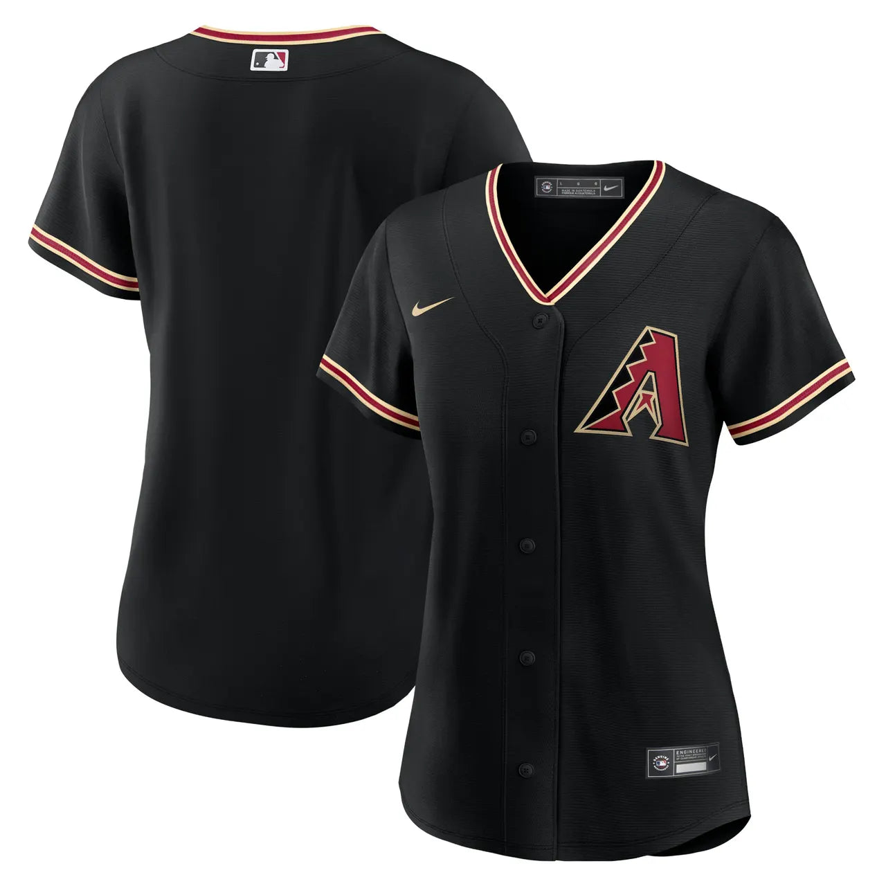 Diamondbacks Black Alternate Jersey - Hình 2