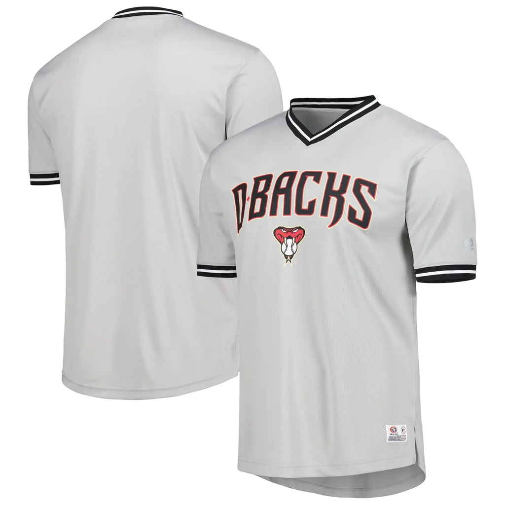 Diamondbacks Gray Throwback Jersey - Hình 2