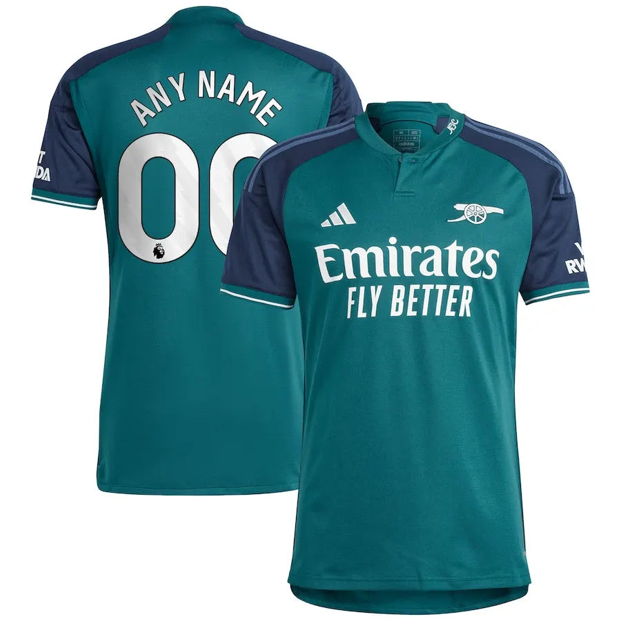 teal Adidas Arsenal 2024 Away Jersey