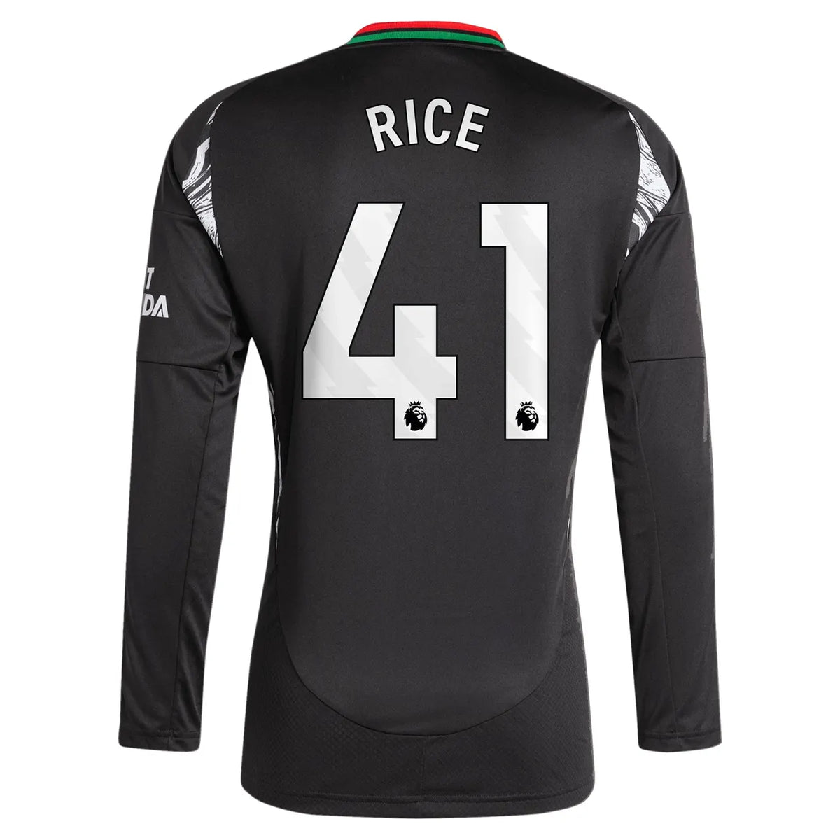 black Adidas Arsenal Rice Jersey - Hình 3