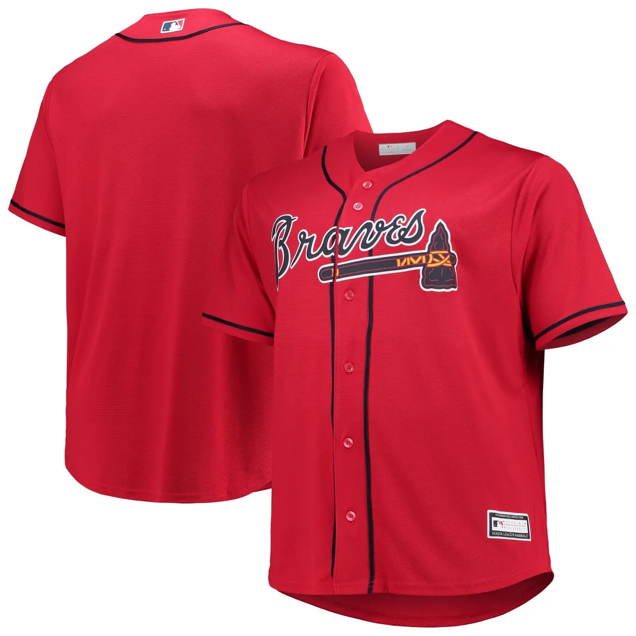 Braves Red Home Jersey majestic