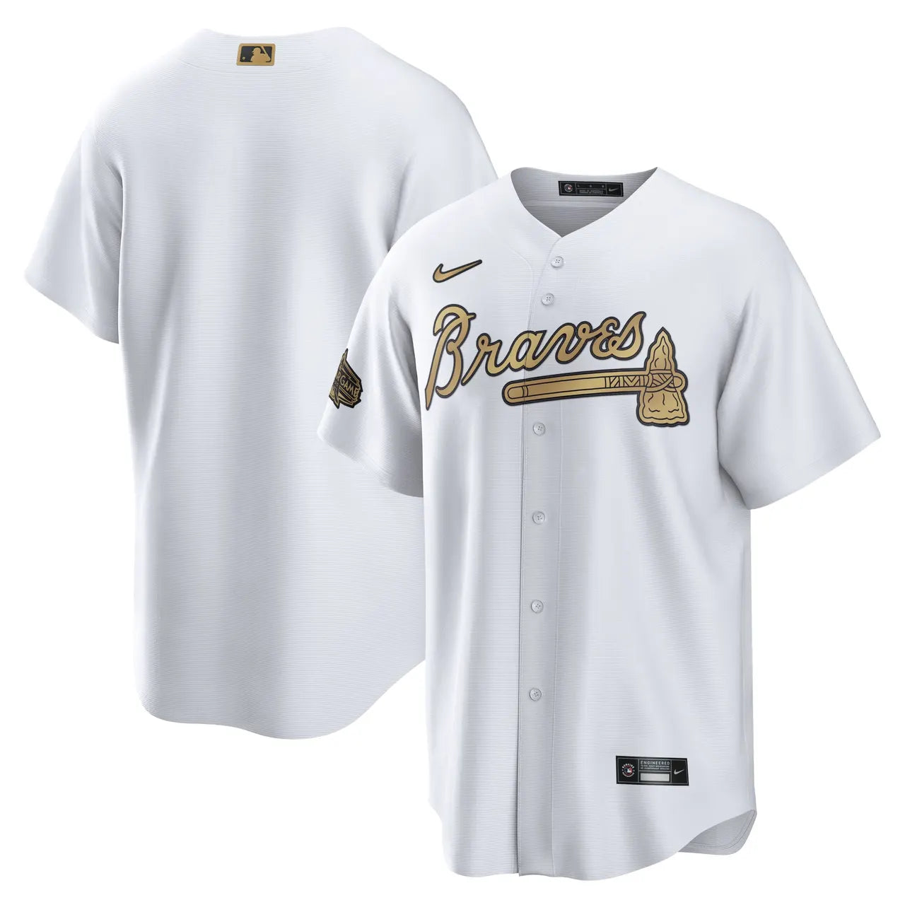 Braves White Gold Jersey