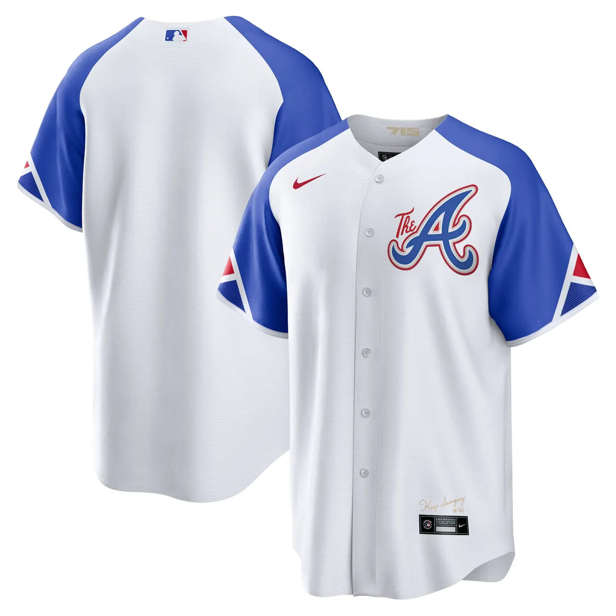 Braves Hank Aaron Throwback - Hình 2