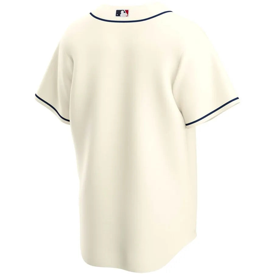Braves Cream Alternate Jersey - Hình 3