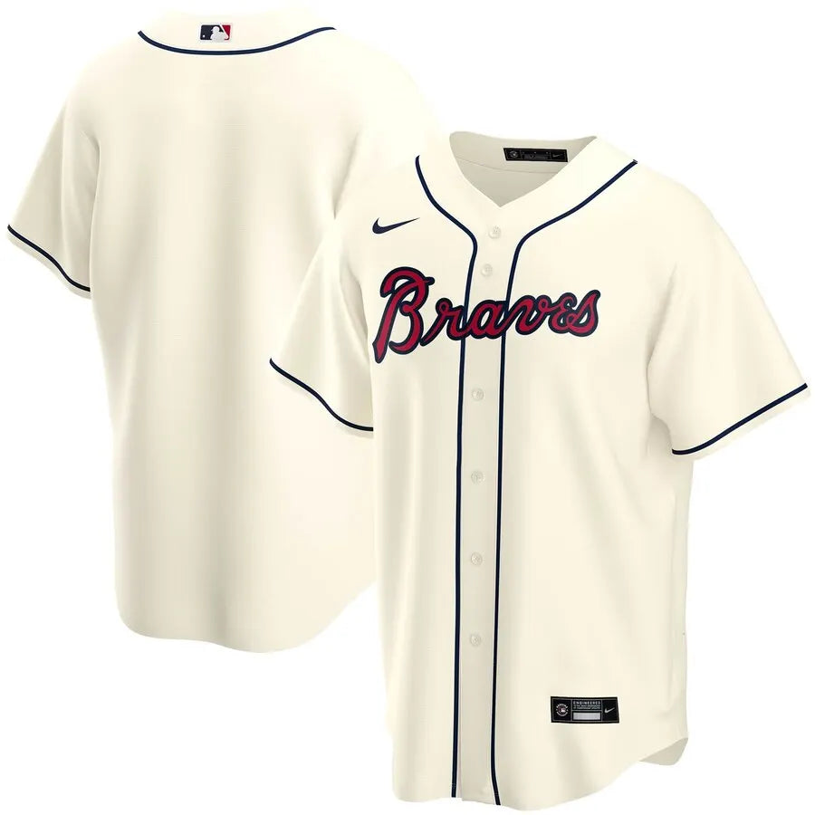 Braves Cream Alternate Jersey