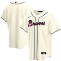 Braves Cream Throwback Jersey