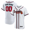 Braves White Home Custom Jersey nike