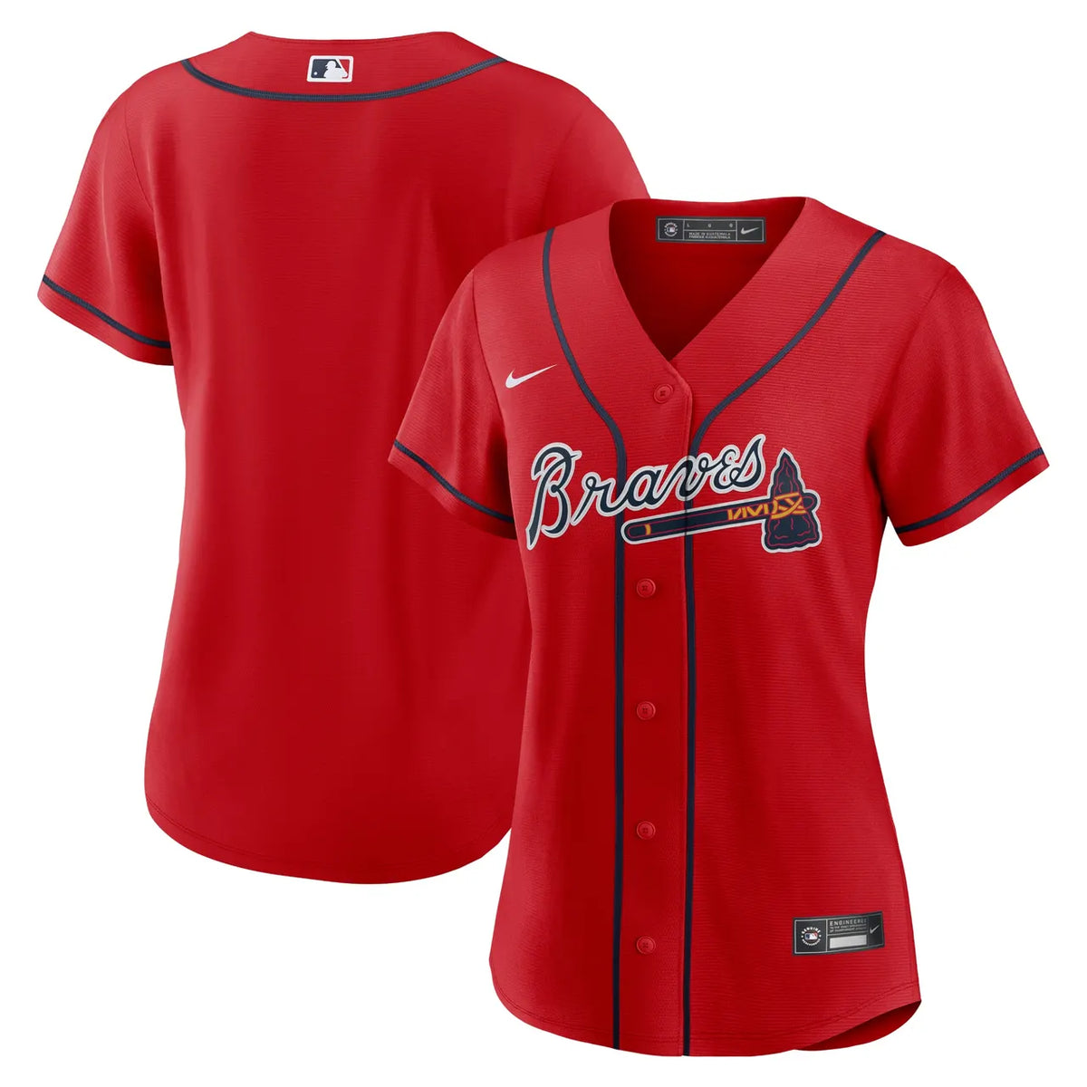 nike Braves Red Alternate Jersey