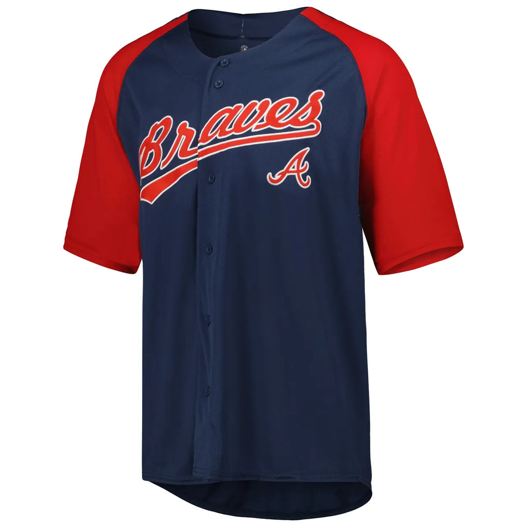 Braves Navy Raglan Jersey - Hình 3